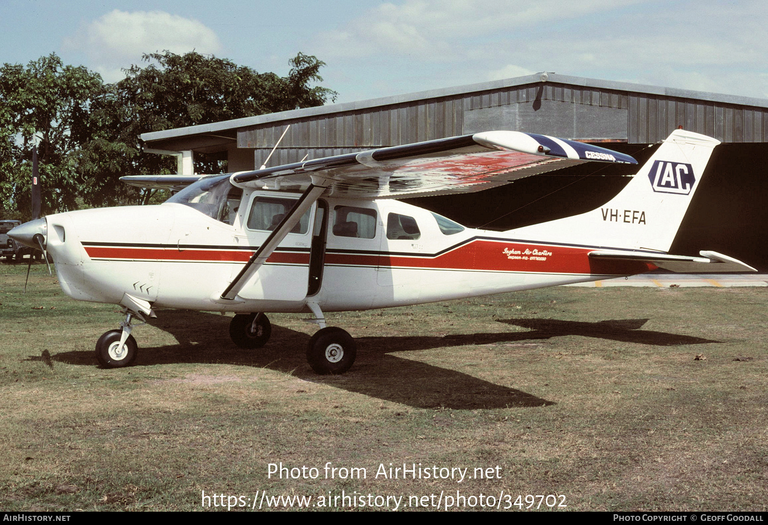 Aircraft Photo of VH-EFA | Cessna P206C Super Skylane | Ingham Air Charters - IAC | AirHistory.net #349702