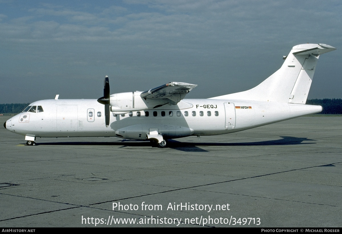 Aircraft Photo of F-GEQJ | ATR ATR-42-300 | NFD - Nürnberger Flugdienst | AirHistory.net #349713