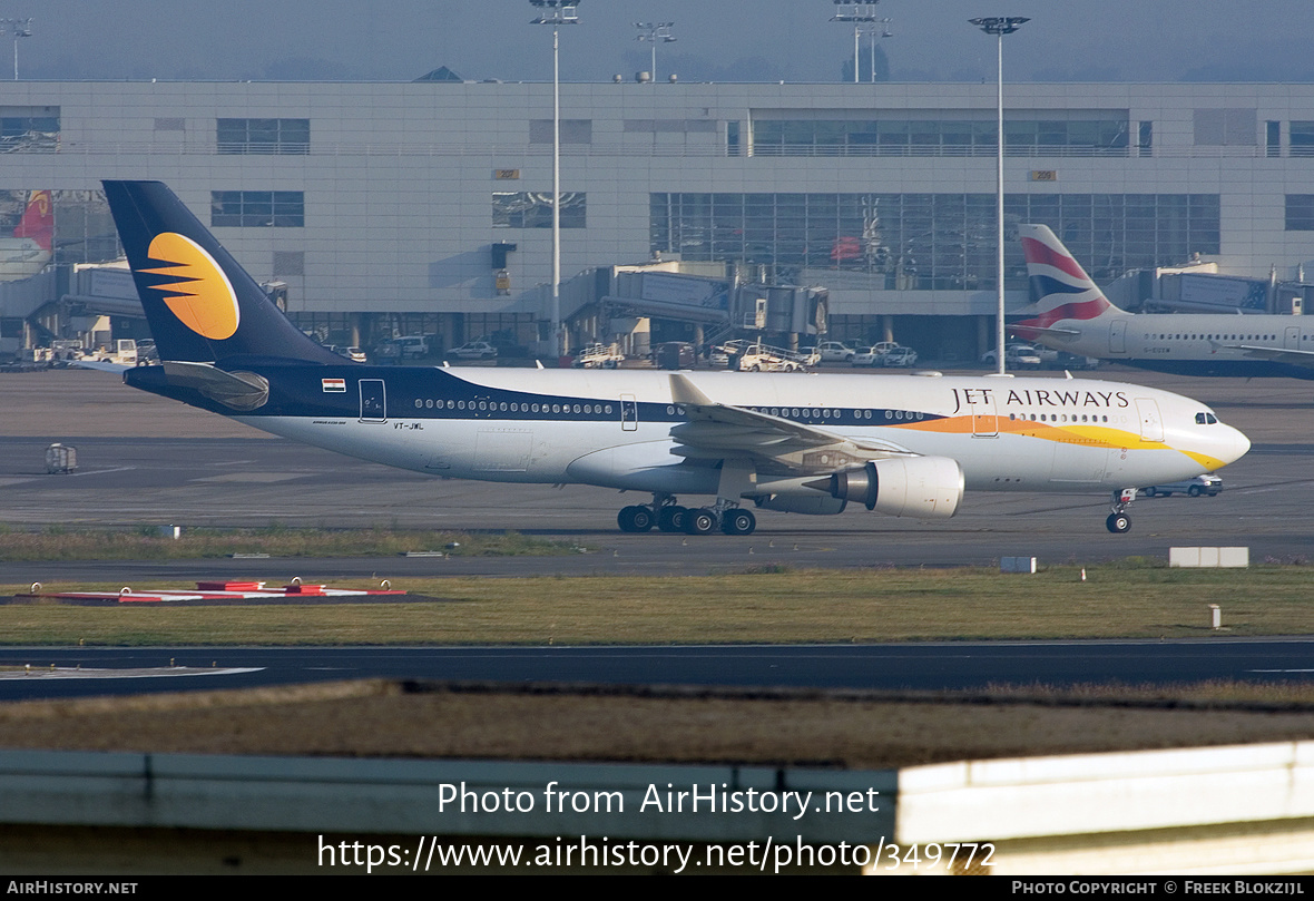 Aircraft Photo of VT-JWL | Airbus A330-202 | Jet Airways | AirHistory.net #349772