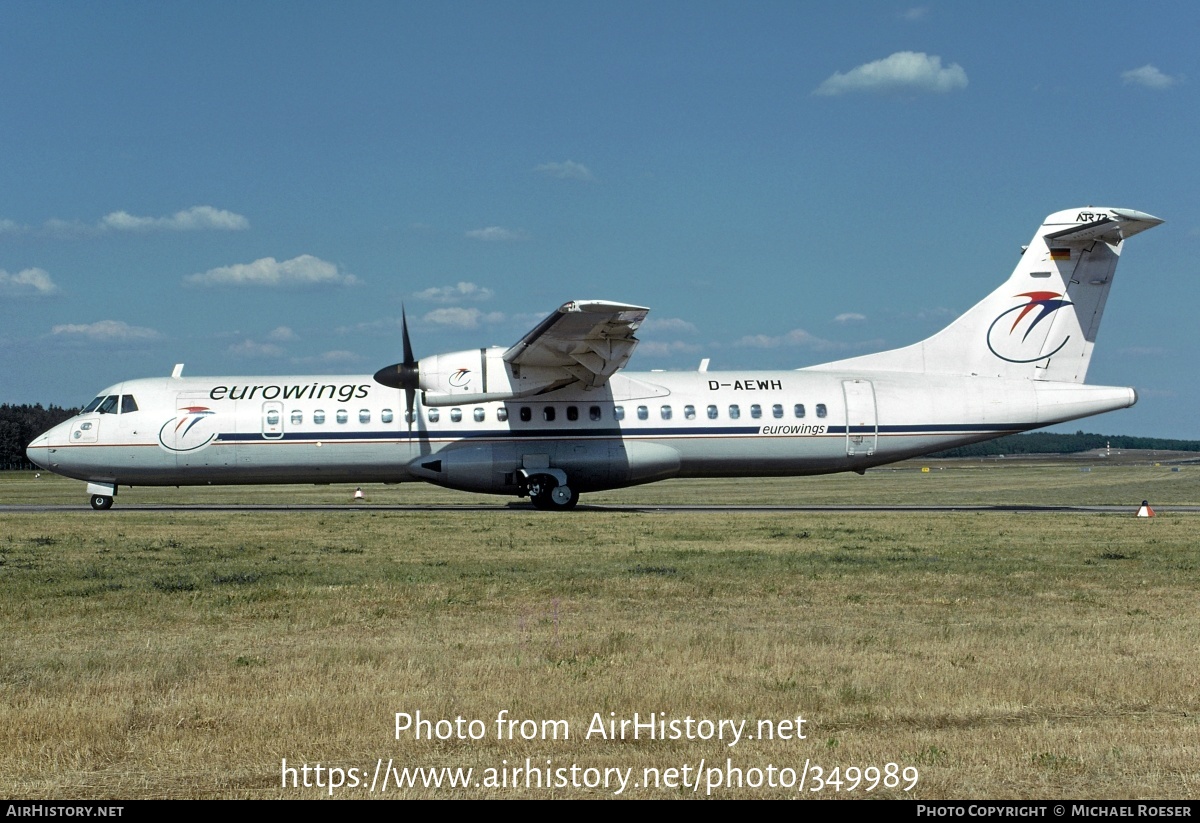 Aircraft Photo of D-AEWH | ATR ATR-72-212 | Eurowings | AirHistory.net #349989