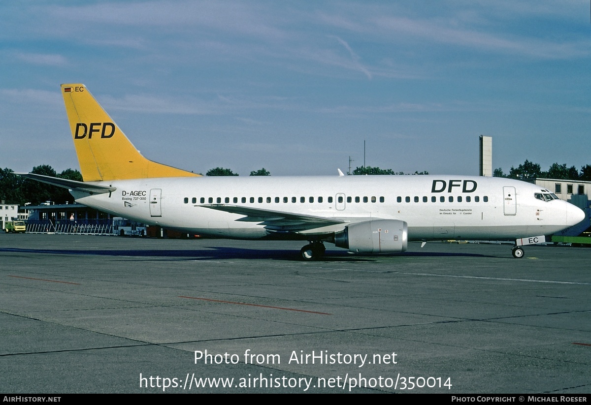 Aircraft Photo of D-AGEC | Boeing 737-35B | DFD - Deutsche Ferienflugdienste | AirHistory.net #350014