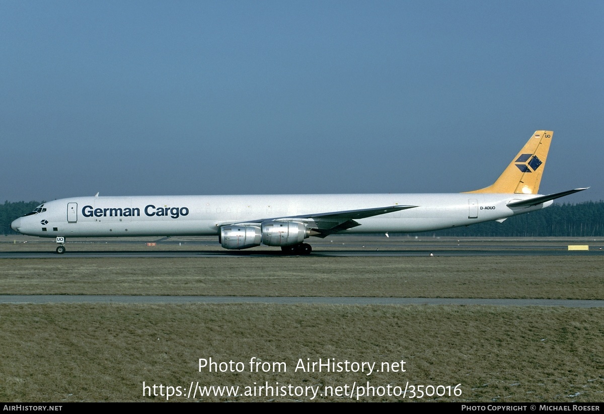 Aircraft Photo of D-ADUO | McDonnell Douglas DC-8-73(F) | German Cargo | AirHistory.net #350016