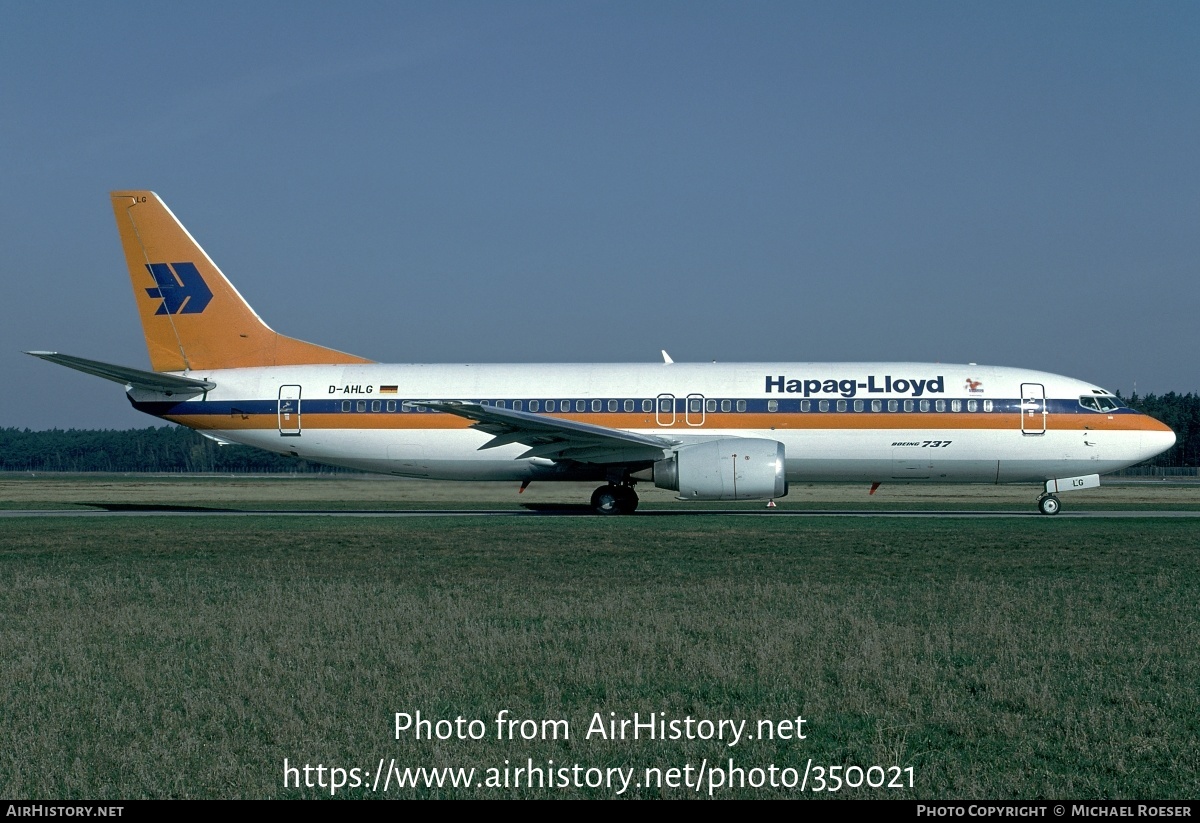 Aircraft Photo of D-AHLG | Boeing 737-4K5 | Hapag-Lloyd | AirHistory.net #350021