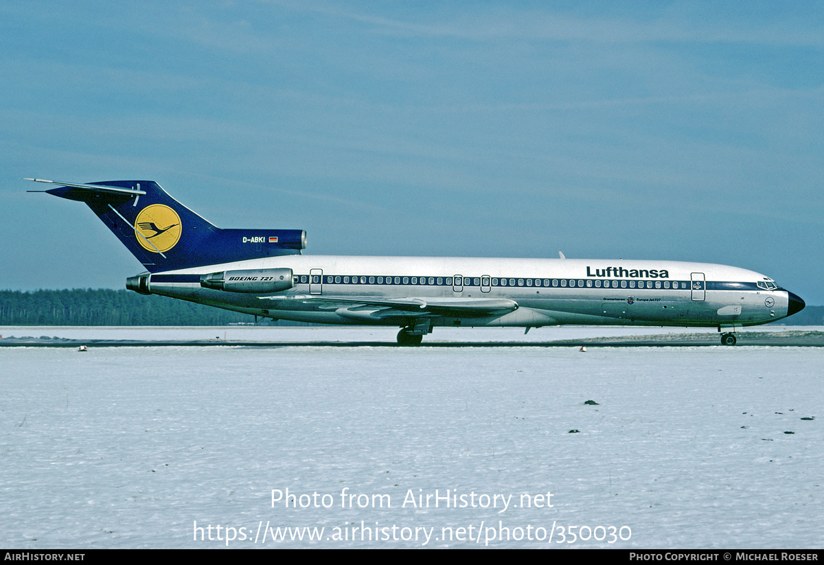 Aircraft Photo of D-ABKI | Boeing 727-230/Adv | Lufthansa | AirHistory.net #350030