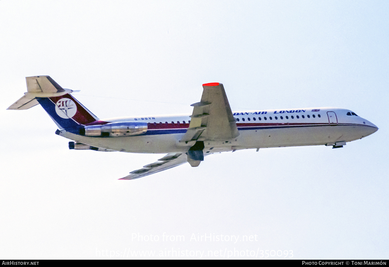 Aircraft Photo of G-BSYN | BAC 111-509EW One-Eleven | Dan-Air London | AirHistory.net #350093