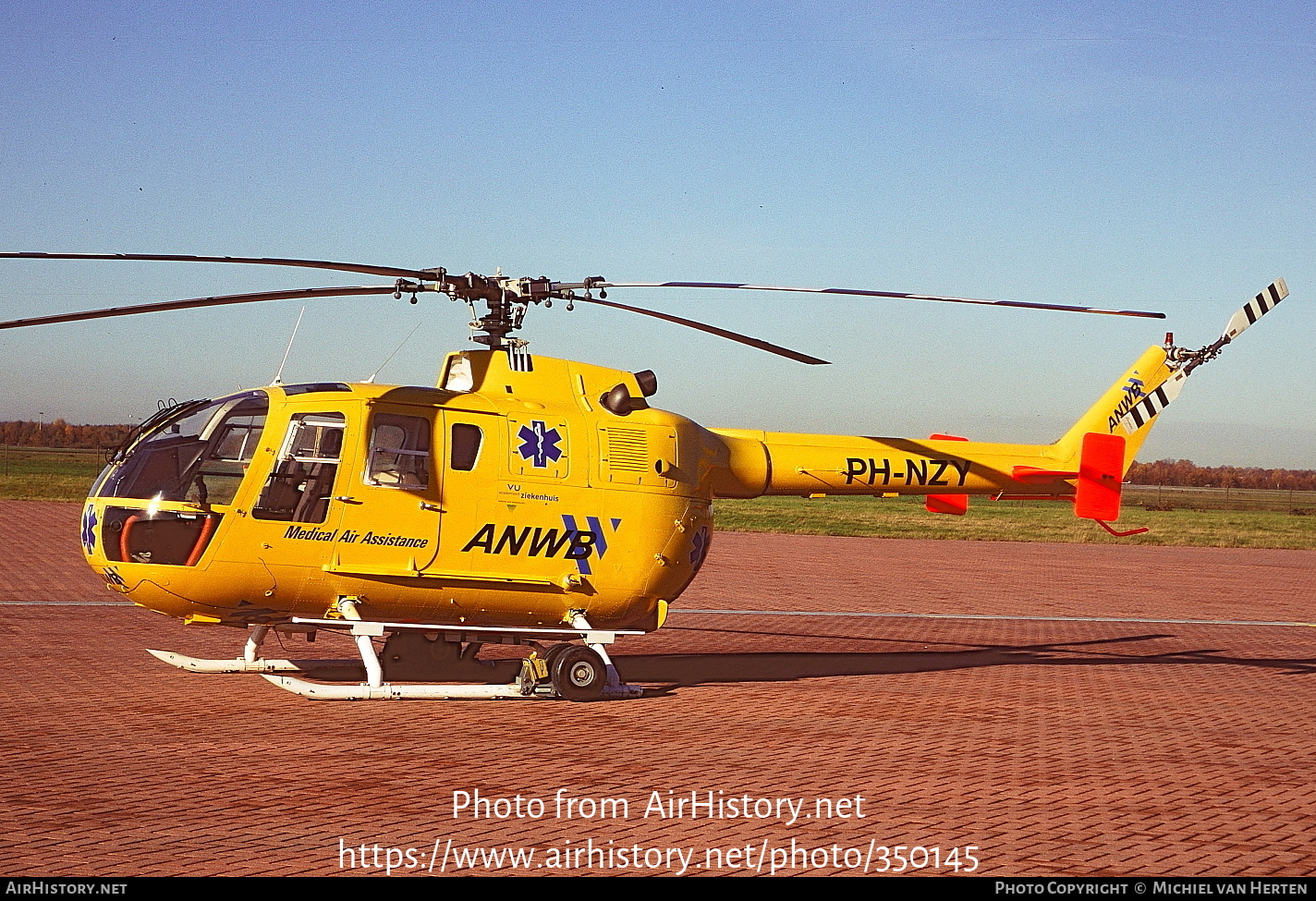 Aircraft Photo of PH-NZY | MBB BO-105CBS-4 | ANWB Medical Air Assistance | AirHistory.net #350145