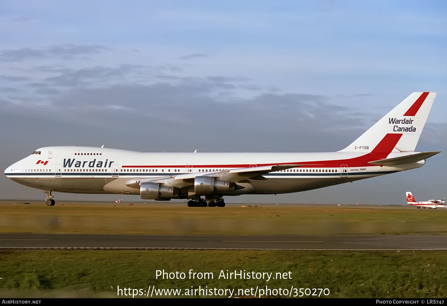 Aircraft Photo of C-FTOB | Boeing 747-133 | Wardair Canada | AirHistory.net #350270