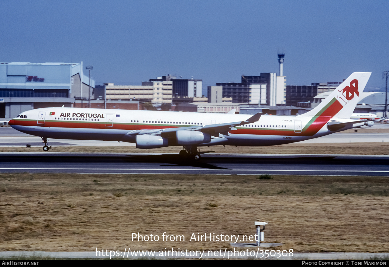 Aircraft Photo of CS-TOD | Airbus A340-312 | TAP Air Portugal | AirHistory.net #350308