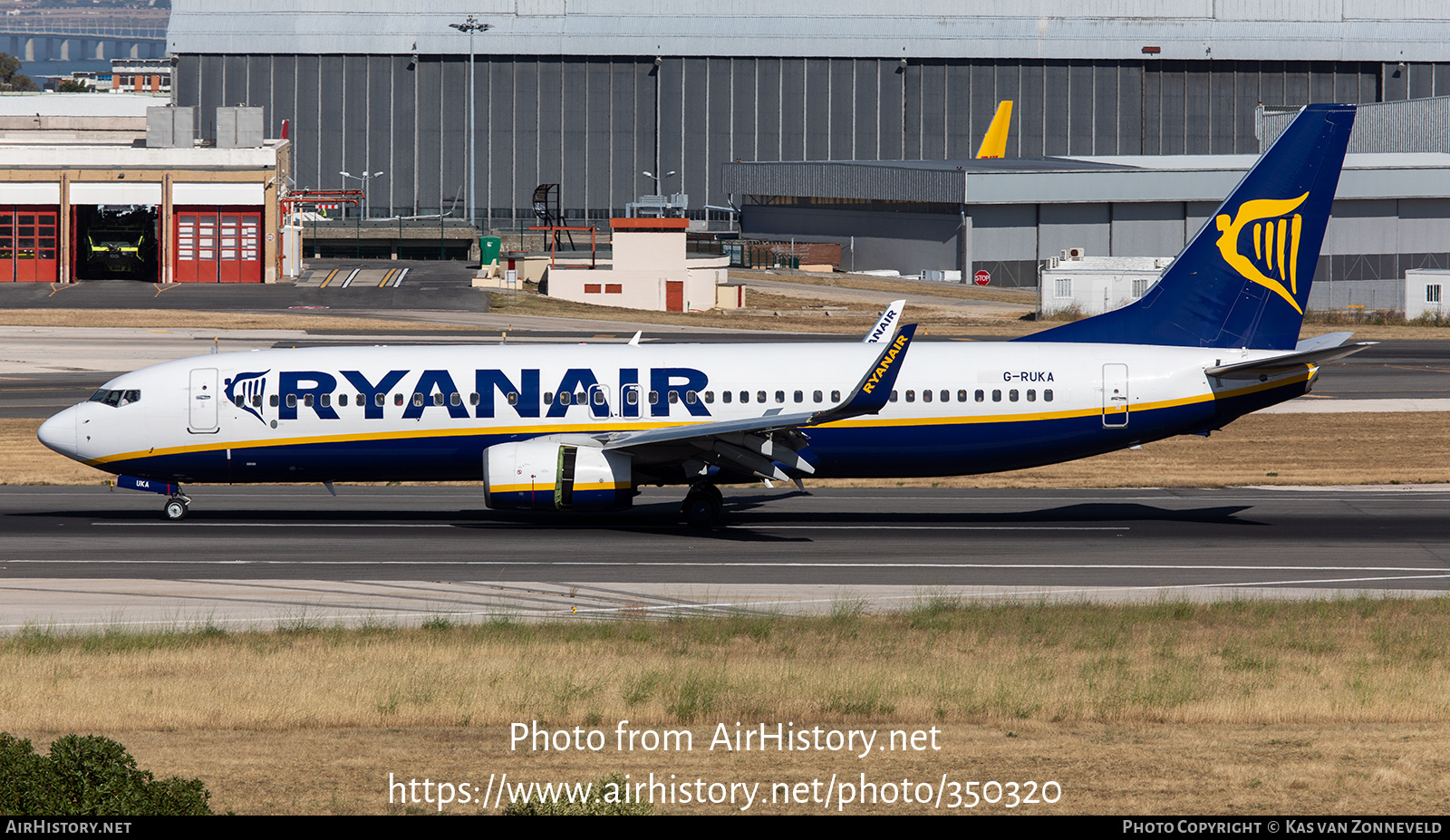 Aircraft Photo of G-RUKA | Boeing 737-8AS | Ryanair | AirHistory.net #350320