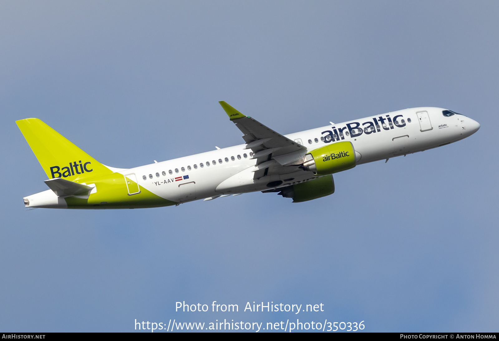 Aircraft Photo of YL-AAV | Airbus A220-371 (BD-500-1A11) | AirBaltic | AirHistory.net #350336