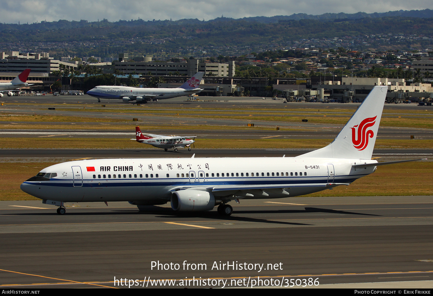 Aircraft Photo of B-5431 | Boeing 737-86N | Air China | AirHistory.net #350386