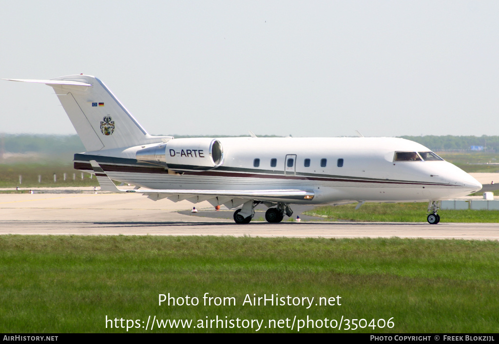 Aircraft Photo of D-ARTE | Canadair Challenger 601-3A (CL-600-2B16) | AirHistory.net #350406