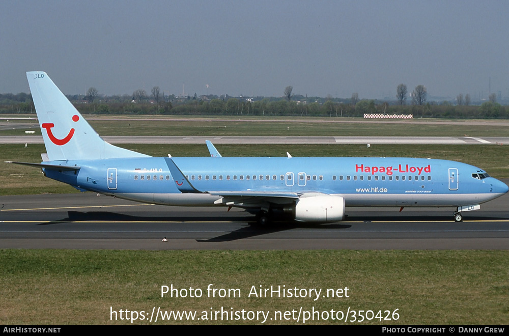 Aircraft Photo of D-AHLQ | Boeing 737-8K5 | Hapag-Lloyd | AirHistory.net #350426