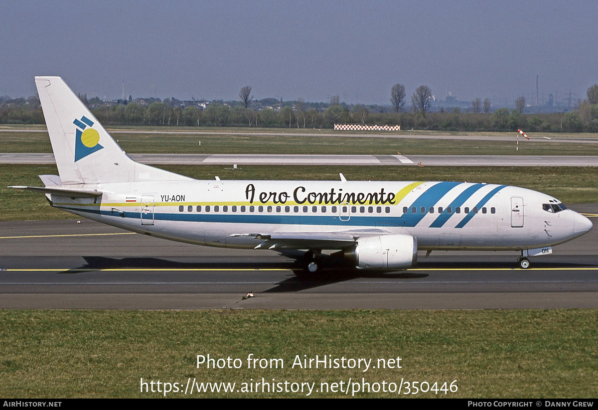 Aircraft Photo of YU-AON | Boeing 737-3Q4 | Aero Continente | AirHistory.net #350446