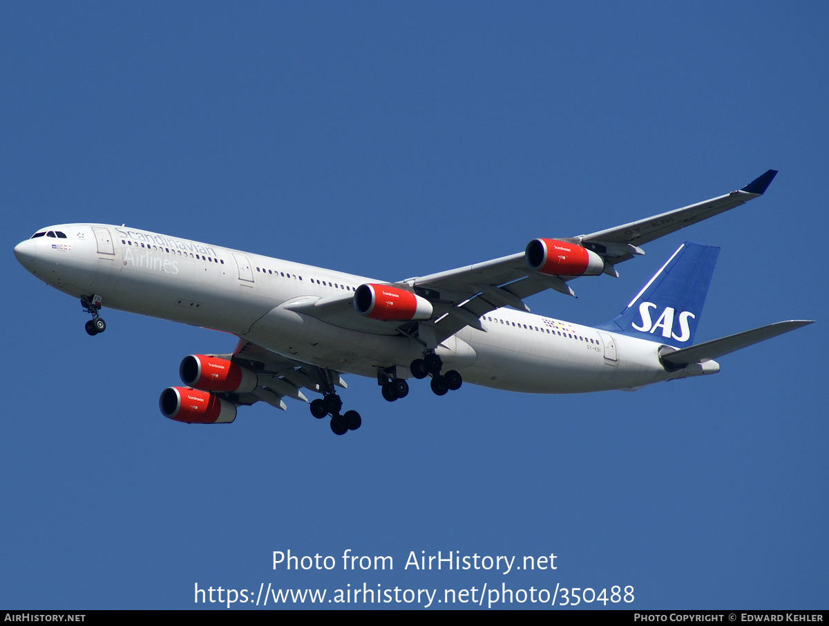 Aircraft Photo of OY-KBI | Airbus A340-313 | Scandinavian Airlines - SAS | AirHistory.net #350488