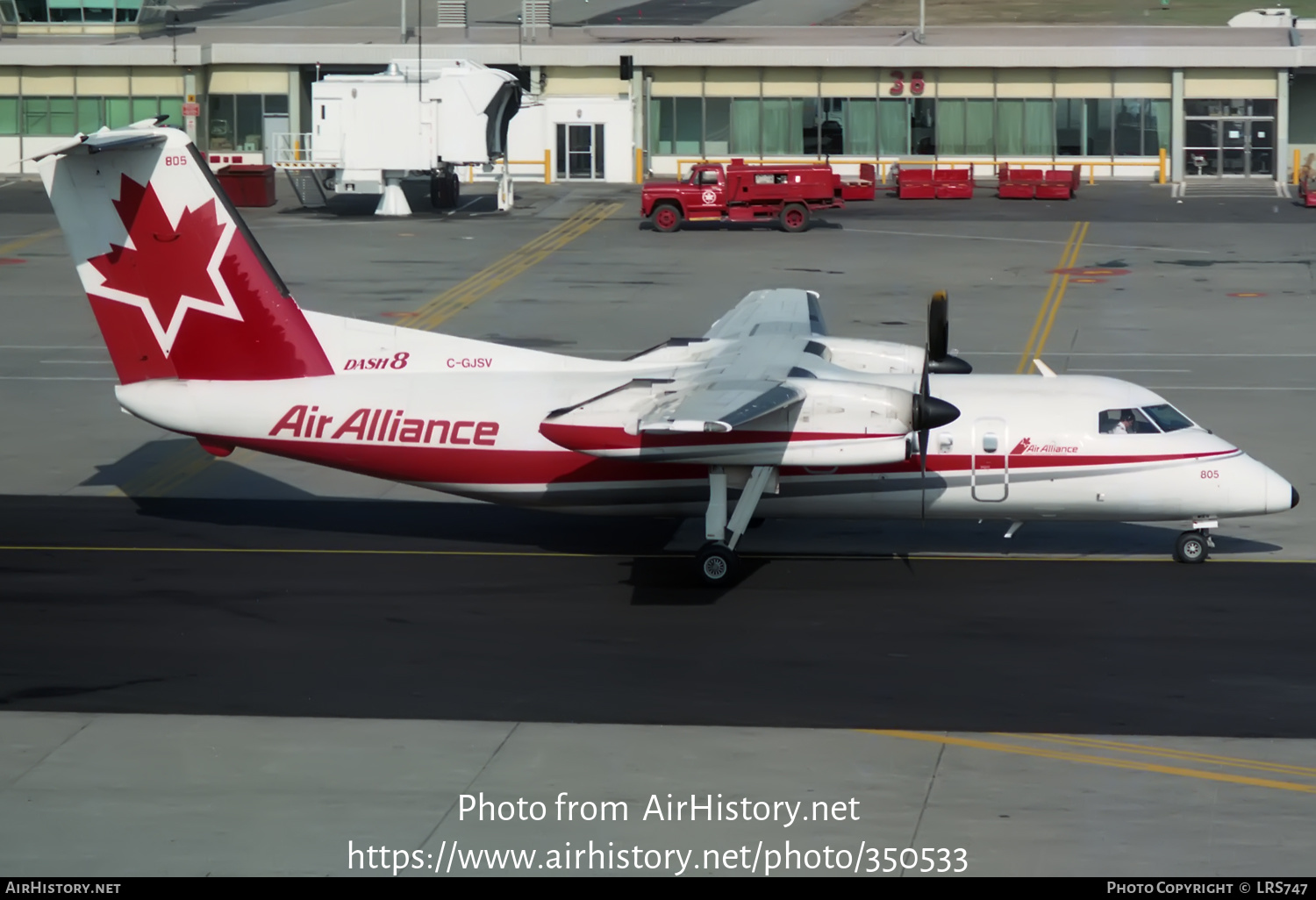 Aircraft Photo of C-GJSV | De Havilland Canada DHC-8-102 Dash 8 | Air Alliance | AirHistory.net #350533