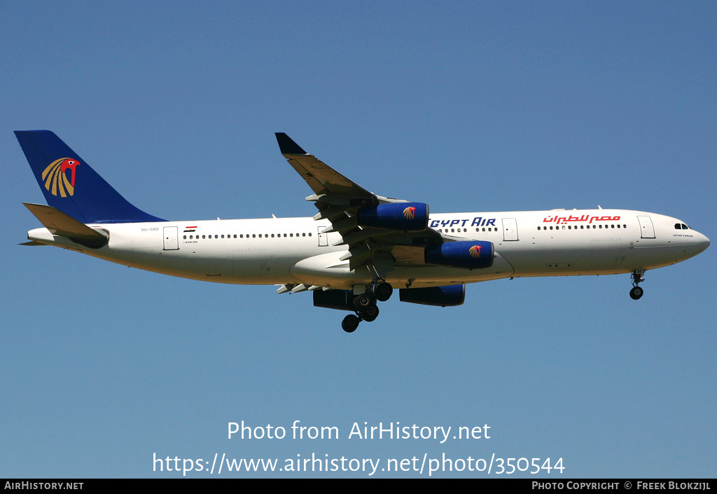 Aircraft Photo of SU-GBO | Airbus A340-212 | EgyptAir | AirHistory.net #350544