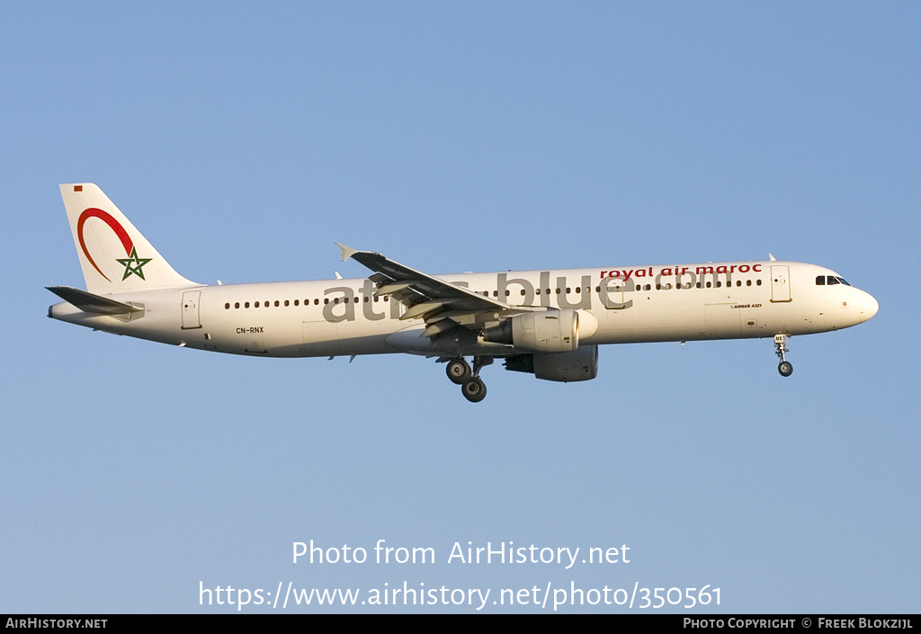 Aircraft Photo of CN-RNX | Airbus A321-211 | Atlas Blue | AirHistory.net #350561