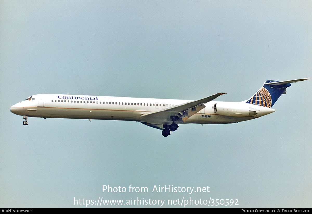 Aircraft Photo of N83870 | McDonnell Douglas MD-82 (DC-9-82) | Continental Airlines | AirHistory.net #350592