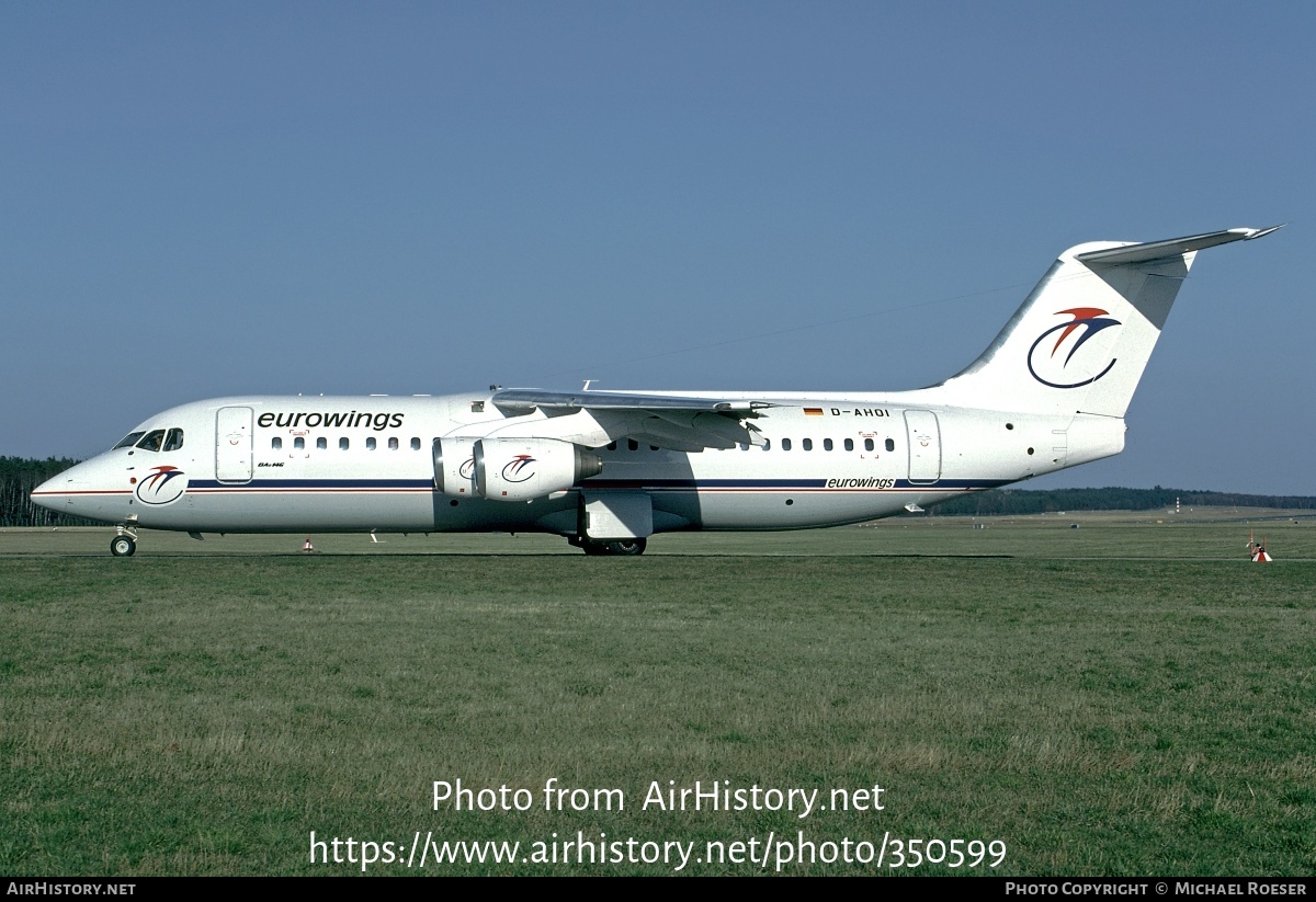 Aircraft Photo of D-AHOI | British Aerospace BAe-146-300A | Eurowings | AirHistory.net #350599