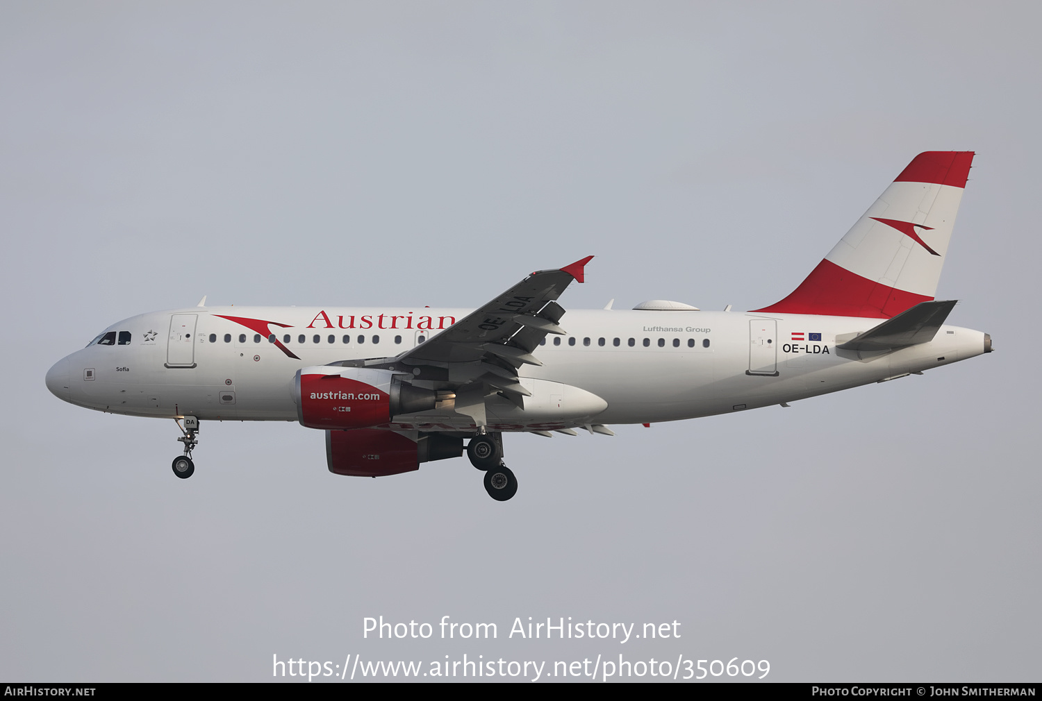 Aircraft Photo of OE-LDA | Airbus A319-112 | Austrian Airlines | AirHistory.net #350609