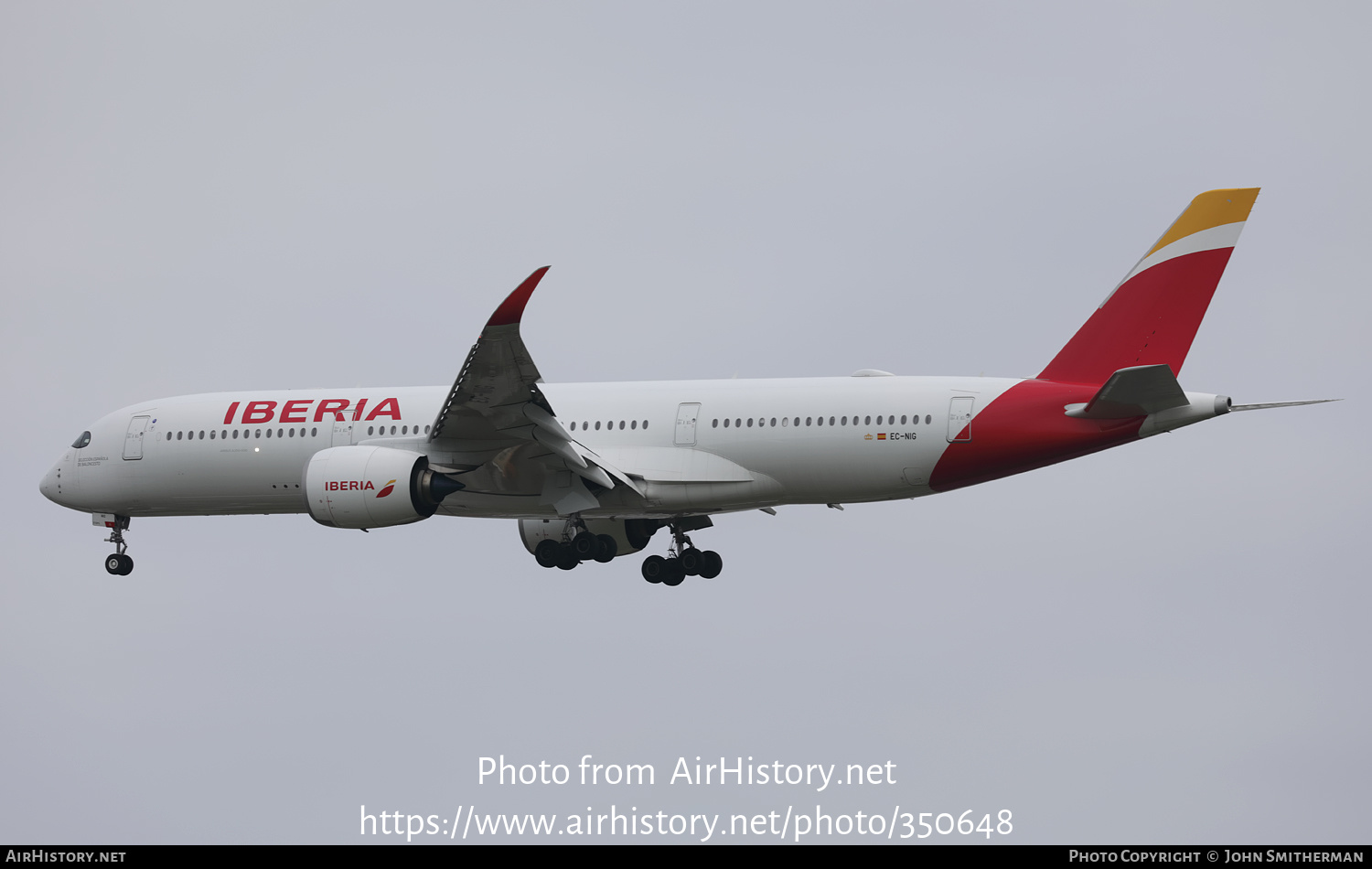 Aircraft Photo of EC-NIG | Airbus A350-941 | Iberia | AirHistory.net #350648