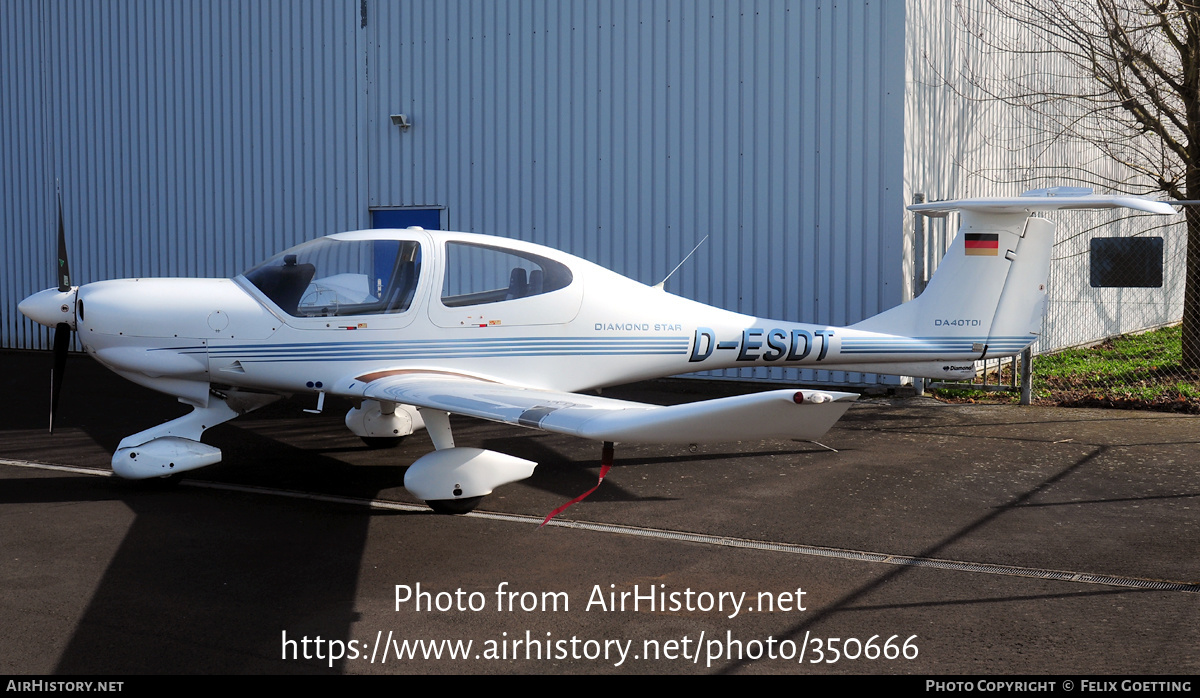 Aircraft Photo of D-ESDT | Diamond DA40D Diamond Star TDI | AirHistory.net #350666