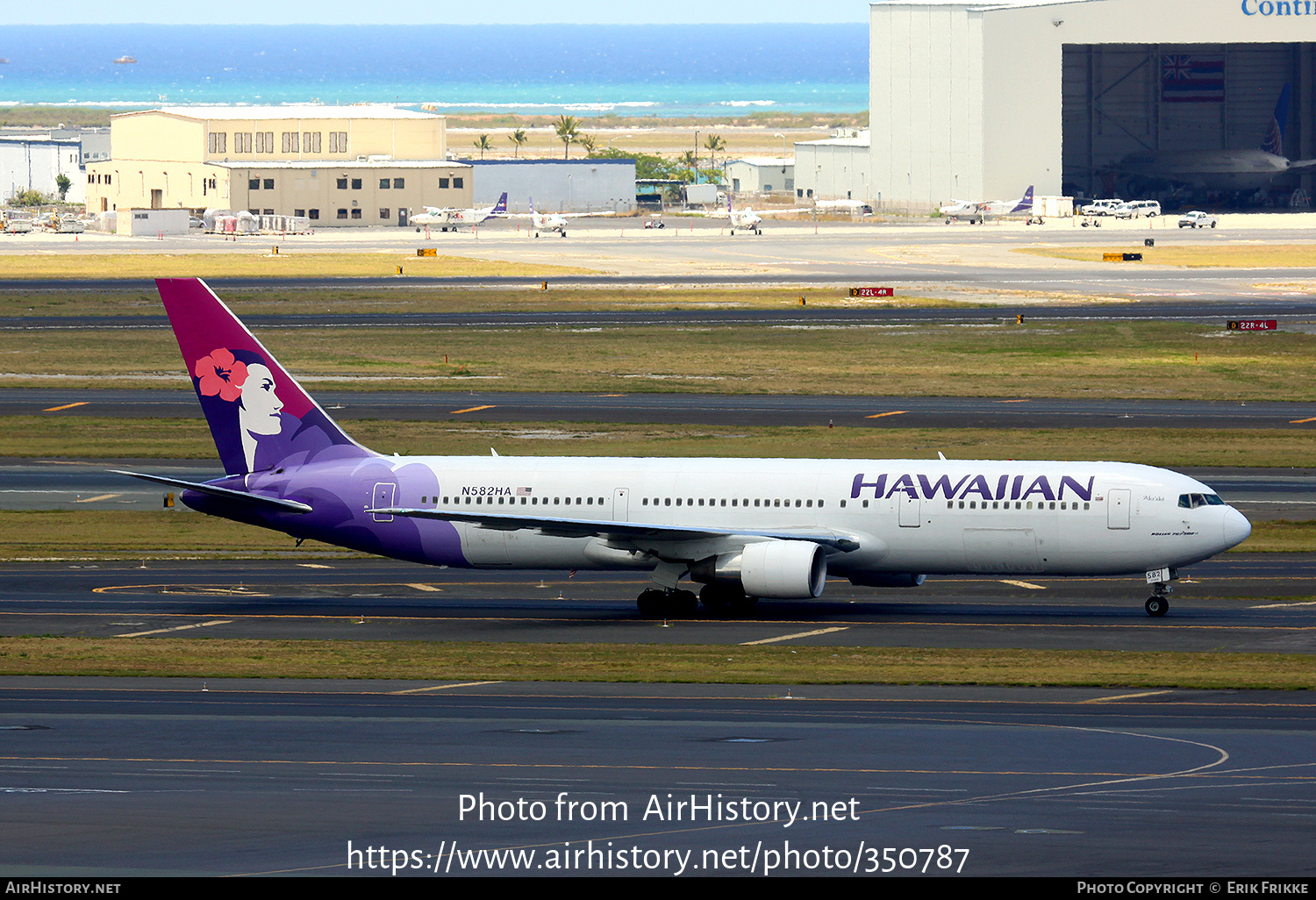 Aircraft Photo of N582HA | Boeing 767-33A/ER | Hawaiian Airlines | AirHistory.net #350787