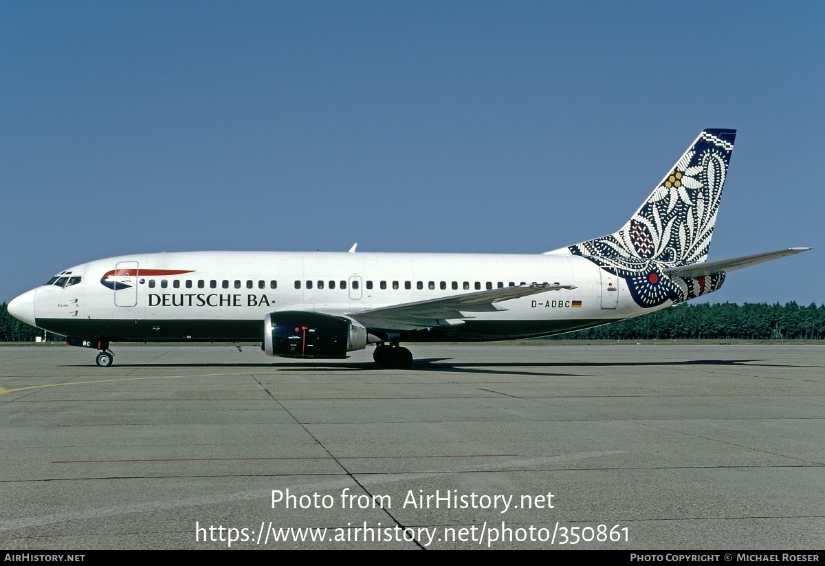 Aircraft Photo of D-ADBC | Boeing 737-3L9 | Deutsche BA | AirHistory.net #350861