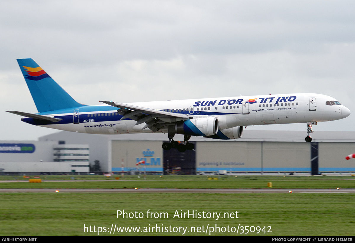 Aircraft Photo of 4X-EBM | Boeing 757-258 | Sun d'Or International Airlines | AirHistory.net #350942