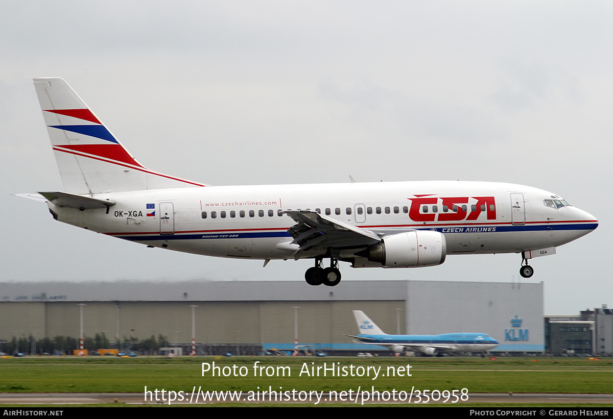 Aircraft Photo of OK-XGA | Boeing 737-55S | ČSA - Czech Airlines | AirHistory.net #350958