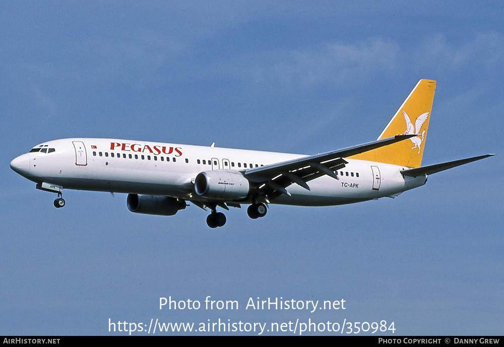 Aircraft Photo of TC-APK | Boeing 737-86N | Pegasus Airlines | AirHistory.net #350984