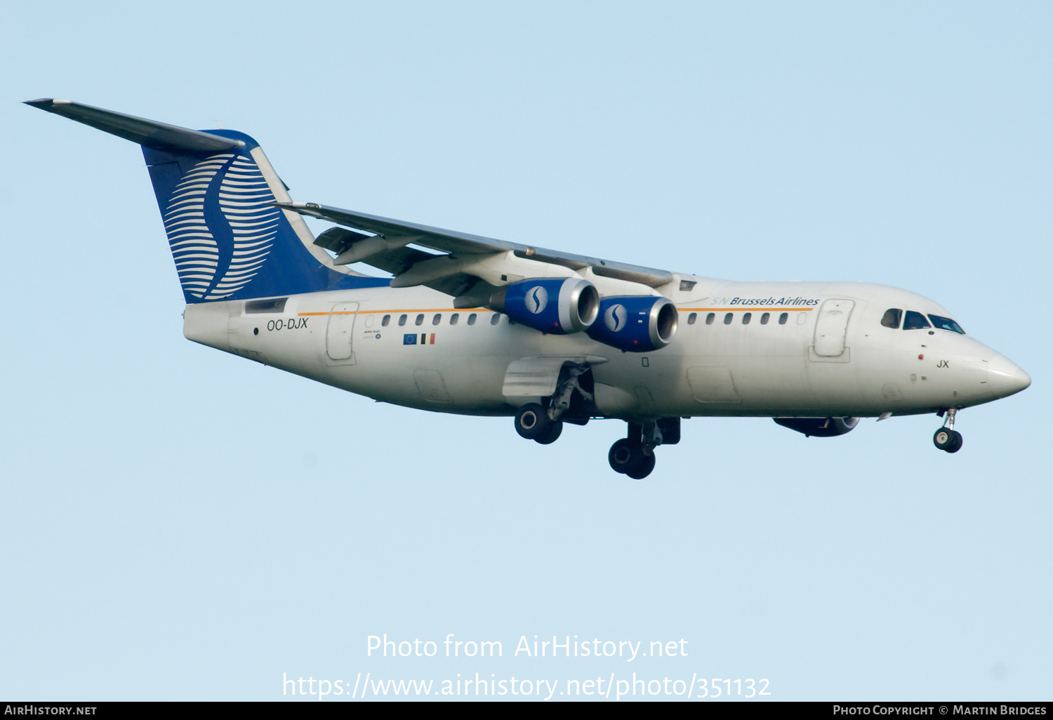 Aircraft Photo of OO-DJX | British Aerospace Avro 146-RJ85 | SN Brussels Airlines | AirHistory.net #351132