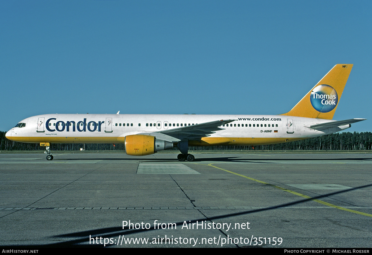 Aircraft Photo of D-ABNF | Boeing 757-230 | Condor Flugdienst | AirHistory.net #351159