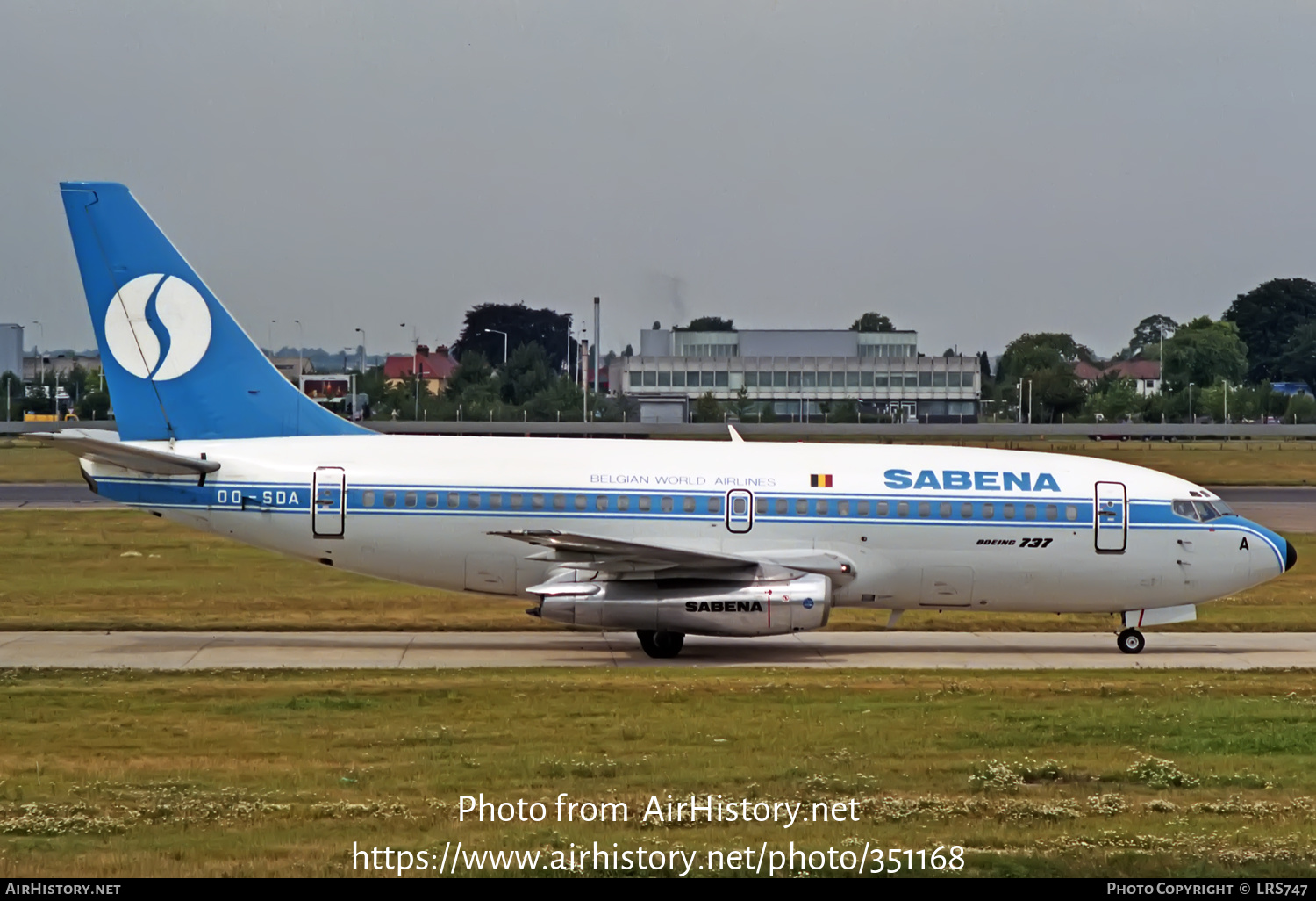 Aircraft Photo of OO-SDA | Boeing 737-229/Adv | Sabena | AirHistory.net #351168