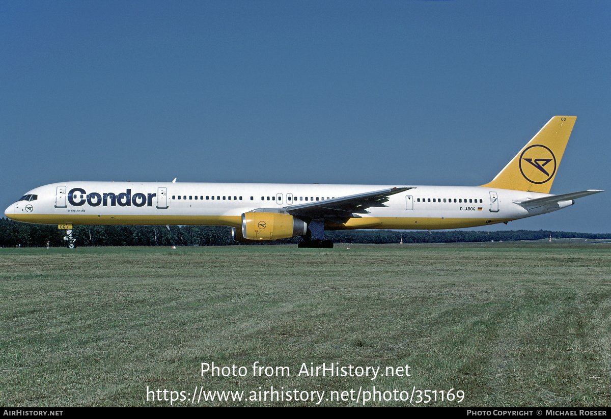 Aircraft Photo of D-ABOG | Boeing 757-330 | Condor Flugdienst | AirHistory.net #351169