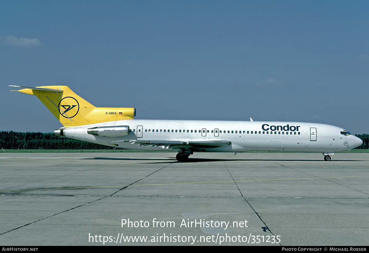 Aircraft Photo of D-ABKK | Boeing 727-230/Adv | Condor Flugdienst | AirHistory.net #351235