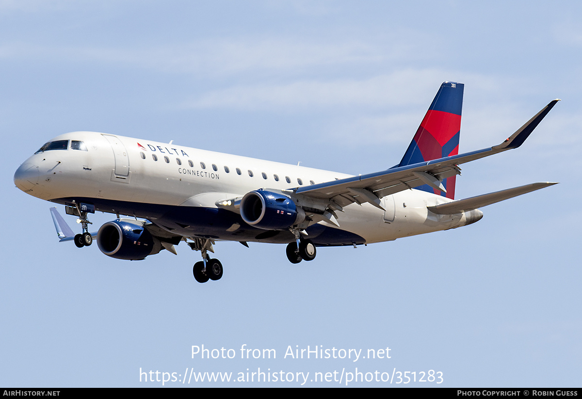 Aircraft Photo of N281SY | Embraer 175LR (ERJ-170-200LR) | Delta Connection | AirHistory.net #351283