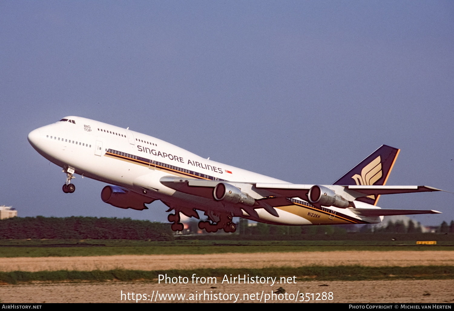 Aircraft Photo of N122KH | Boeing 747-312 | Singapore Airlines | AirHistory.net #351288