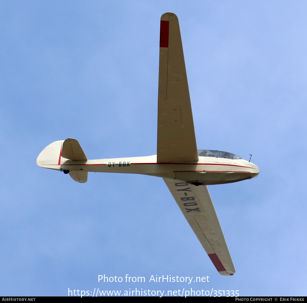 Aircraft Photo of OY-BOX | Scheibe Bergfalke II/55 | AirHistory.net #351335