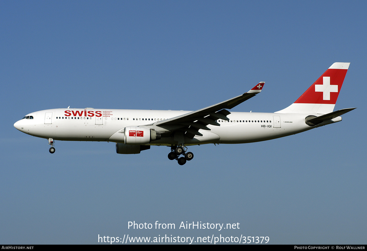 Aircraft Photo of HB-IQI | Airbus A330-223 | Swiss International Air Lines | AirHistory.net #351379