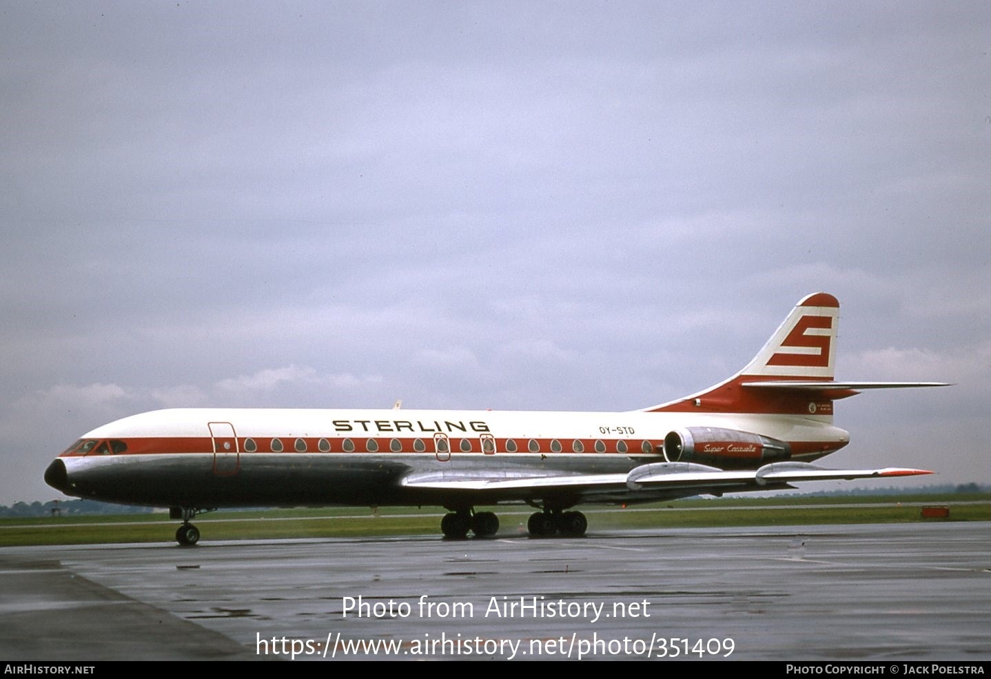 Aircraft Photo of OY-STD | Sud SE-210 Caravelle 10B3 Super B | Sterling Airways | AirHistory.net #351409