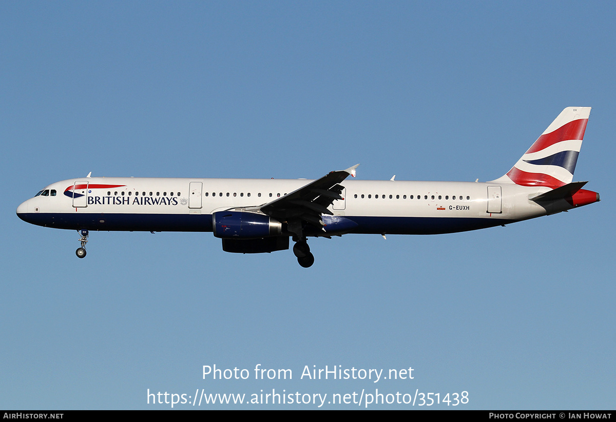 Aircraft Photo of G-EUXH | Airbus A321-231 | British Airways | AirHistory.net #351438