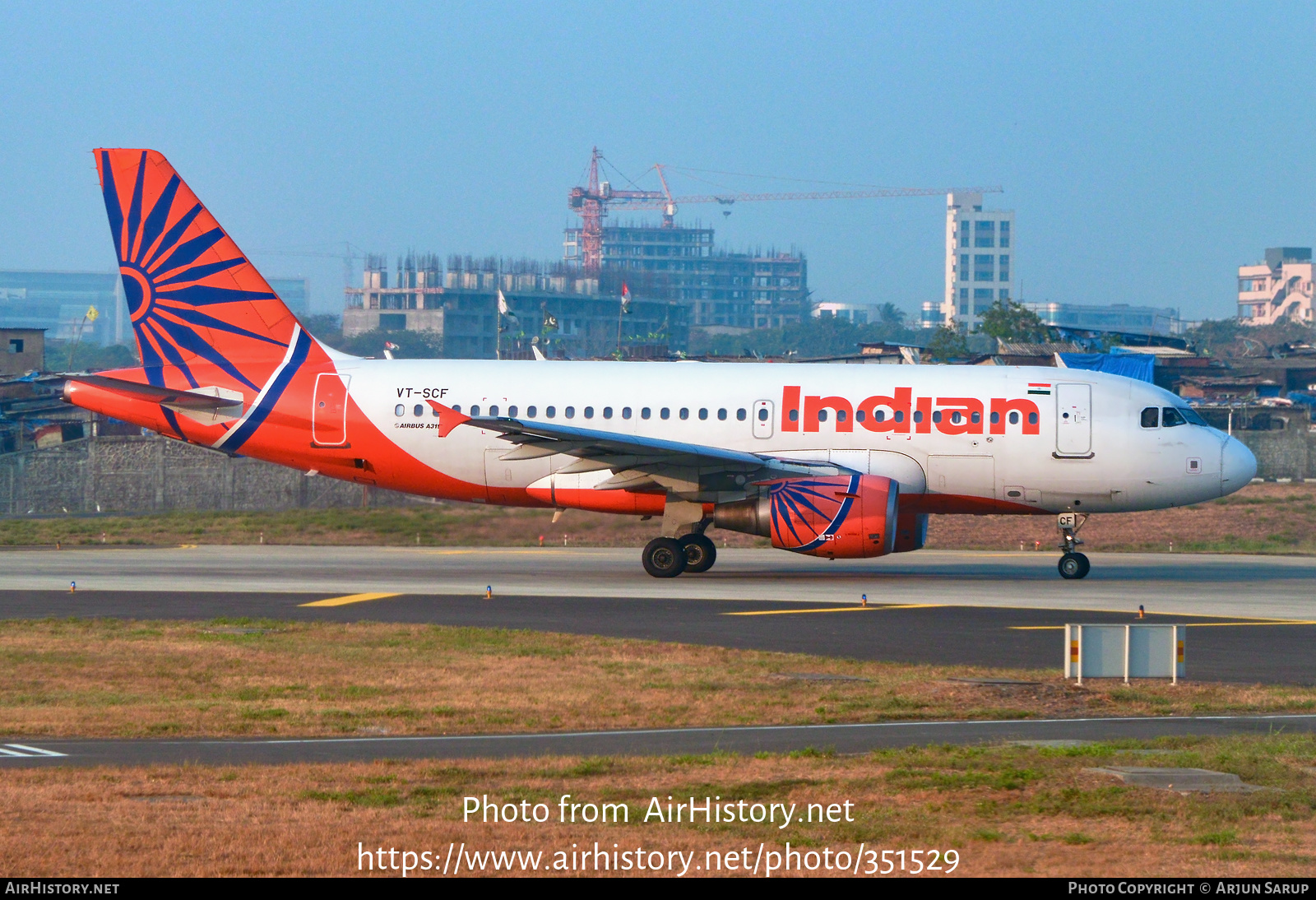 Aircraft Photo of VT-SCF | Airbus A319-112 | Indian Airlines | AirHistory.net #351529