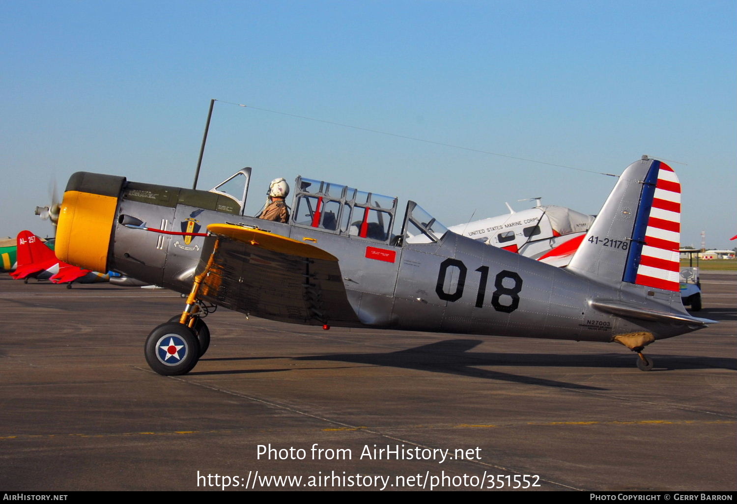 Aircraft Photo of N27003 / 41-21178 | Vultee BT-13A Valiant | Commemorative Air Force | USA - Air Force | AirHistory.net #351552