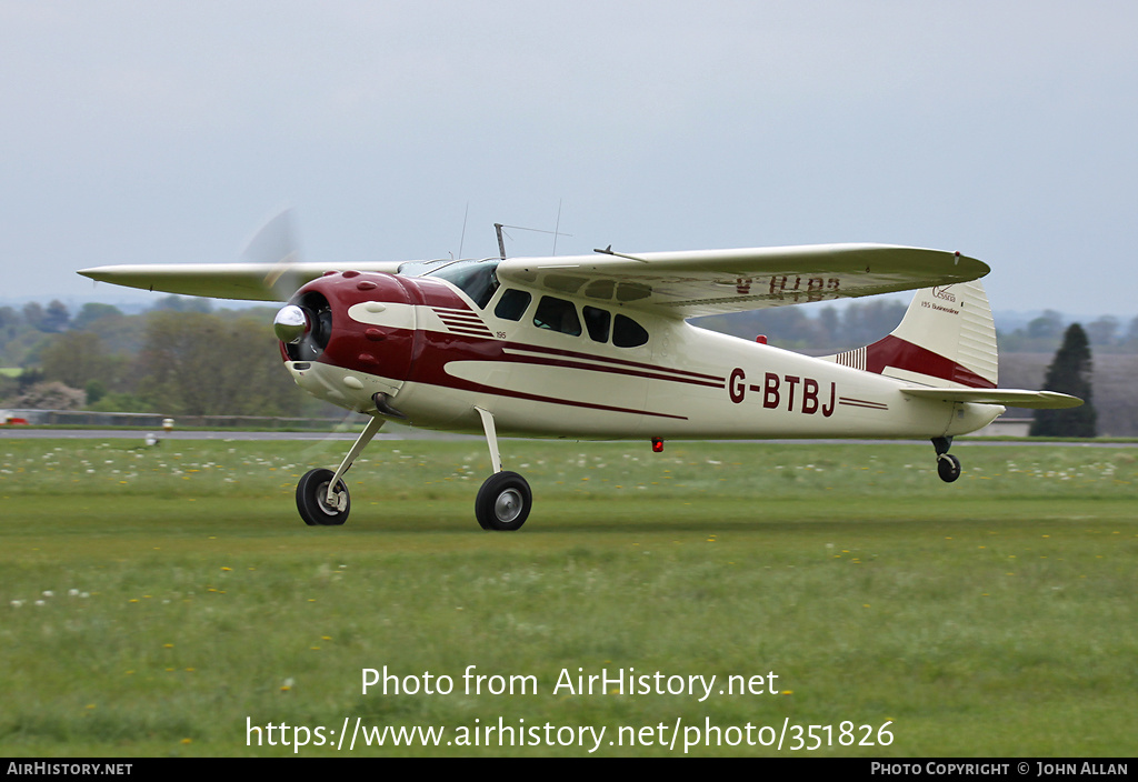 Aircraft Photo of G-BTBJ | Cessna 195B | AirHistory.net #351826