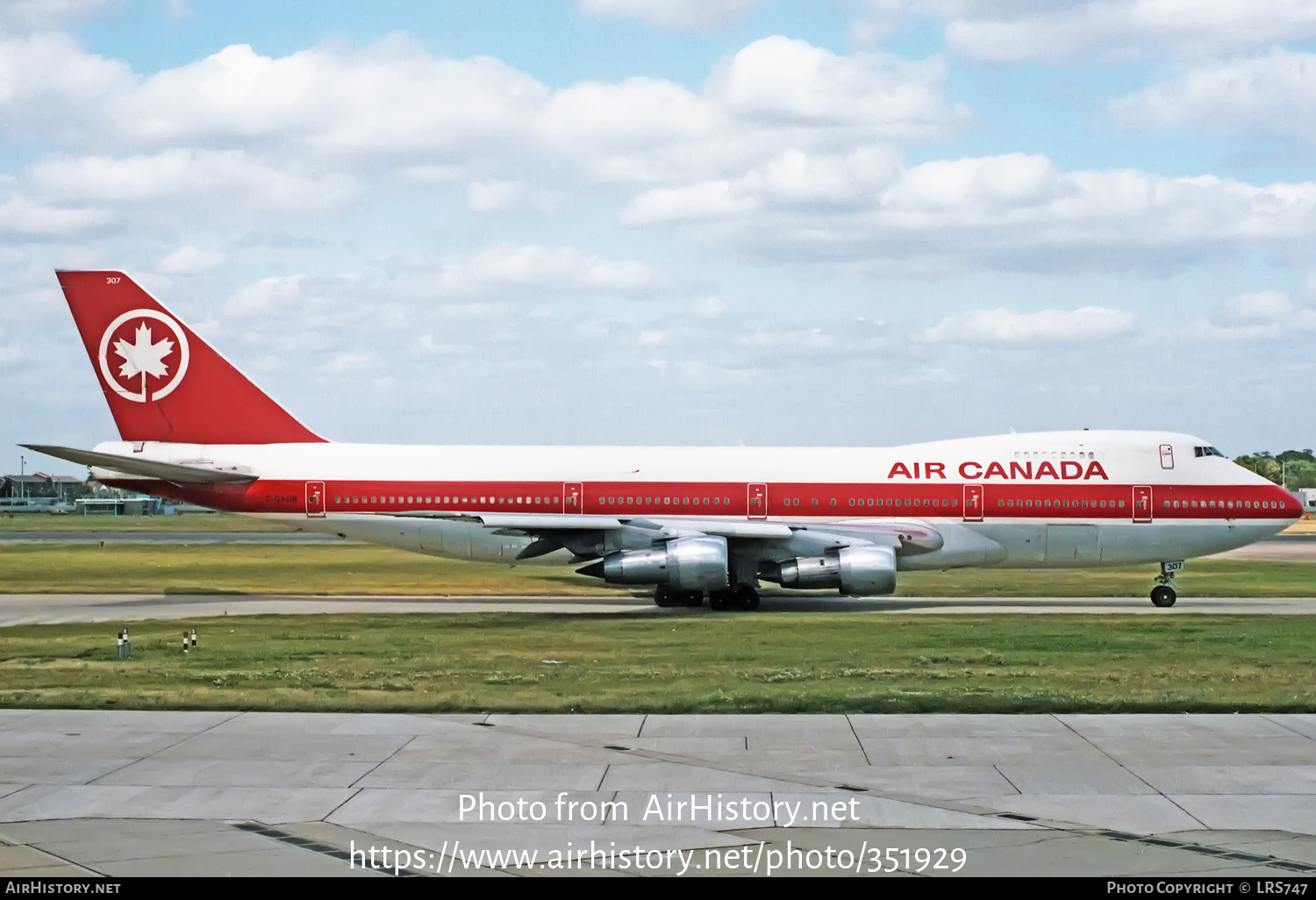 Aircraft Photo of C-GAGB | Boeing 747-233BM | Air Canada | AirHistory.net #351929