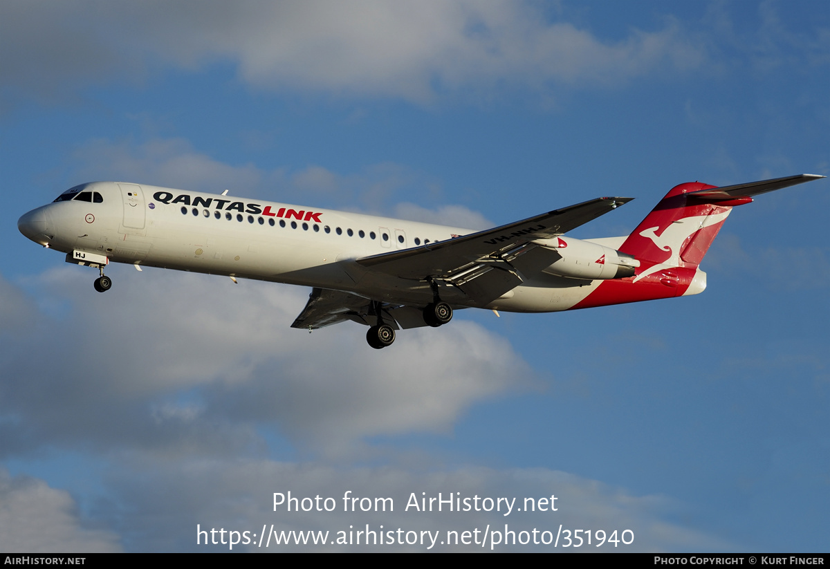 Aircraft Photo of VH-NHJ | Fokker 100 (F28-0100) | QantasLink | AirHistory.net #351940