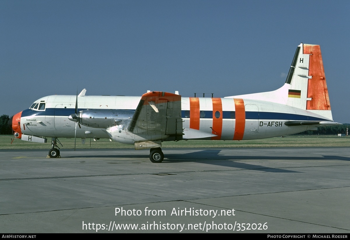 Aircraft Photo of D-AFSH | Hawker Siddeley HS-748 Srs2/244 | BFS - Bundesanstalt für Flugsicherung | AirHistory.net #352026