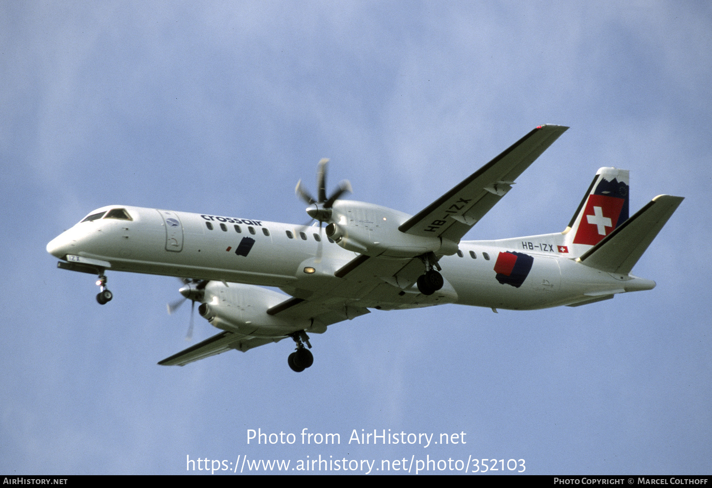 Aircraft Photo of HB-IZX | Saab 2000 | Crossair | AirHistory.net #352103